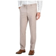 Tallia Mens Classic fit Dress Pants 42 / 30 Beige Solid