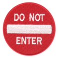 thumbnail image 2 of Do Not Enter Street Sign Iron On Patch, 2 of 3