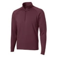 thumbnail image 7 of Yellow Rooster Men's Sport Wick Stretch 1/2 Zip Pullover Maroon 4XL, 7 of 7