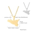 thumbnail image 2 of Minnieouse Collar de mapa de Sicilia de acero inoxidable con estilo de moda para viajar citas fotografía gargantilla colgante regalo de Type3 NO3, 2 of 6