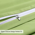 thumbnail image 6 of PiccoCasa 1800 Microfiber Breathable Zippered Pillowcases Set of 2, Standard Sage, 6 of 8