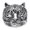 Silver Black, variant on Men's Stainless Steel Vintage Personalized Creative Animal Tiger Head Punk Ring Gold Black Size 10