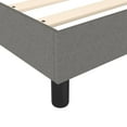 thumbnail image 5 of vidaXL Bed Frame Dark Grey 100x190 cm Twin Fabric, 5 of 5