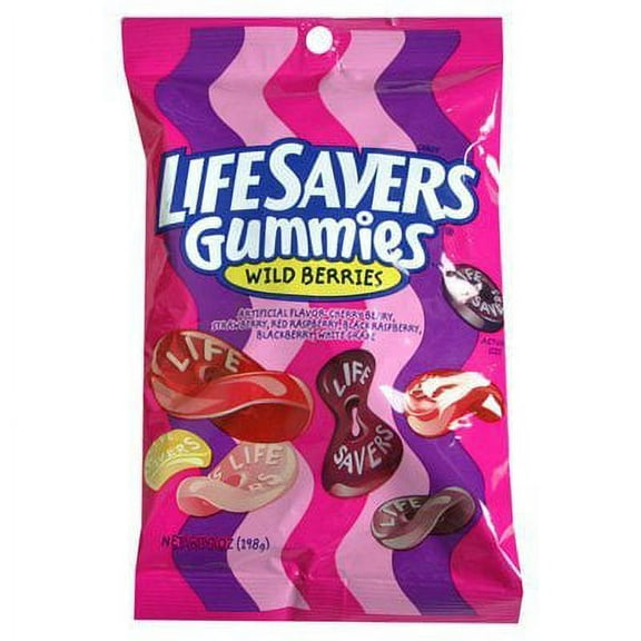 Life Savers Candy Gummies Wild Berry 7 oz (Pack of 6)