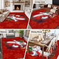 thumbnail image 5 of 5'x7' Area Rugs for Living Room Bedroom, Red Christmas Santa Claus Washable Rug Carpet Runner Indoor Outdoor, Snowflakes Winter Xmas Gifts Non Slip Floor Mats Area Rug for Kitchen, Nursery, 5 of 8