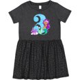 thumbnail image 3 of Inktastic Third Birthday Mermaid Girls Toddler Dress, 3 of 5