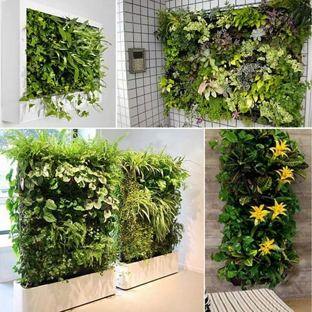 Outdoorline 64 Pocket Vertical Wall Mounted Rattan Garden Planters Grow Bags Plant Pouch Hanging Flower Pots Canada - Wall Hung Garden Planters Outdoorline 64 Pocket Vertical Wall Mounted Rattan Garden Planters Grow Bags Plant Pouch Hanging Flower Pots Canada - Wall Hung Garden Planters