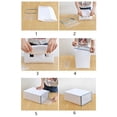 thumbnail image 3 of Ounissouiy Caja de zapatos con tapa Caja de cajón transparente Cajas de zapatos de plástico Caja de almacenamiento apilable Organizador Almacenamiento y organización del hogar los hombres rosa, 3 of 6