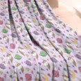 thumbnail image 3 of Purple Cartoon Unicorn Planet Pattern Blanket,Comfortable Soft Flannel Throw Blanket,All Season,Warm Lightweight Blankets for Sofa Bed Couch Living Room Chair,30"x40", 3 of 4