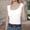 White, variant on DuoJiaJ Wide Shouldered I Shaped Vest For Women Undershirt With Auxiliary Thread Sleeveless Top With Suspender (without Chest Pad) Ladies Tank Tops Green L
