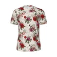 thumbnail image 5 of Wukai Rose Flowers Print Men's Short-Sleeved Mesh T-Shirt,Quick-Dry Short Sleeve Workout T-Shirt-XX-Large, 5 of 8