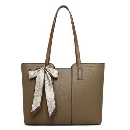 Montana West Tote Bags for Women Medium Top Handle Handbags with Scarf