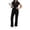 Black, variant on Nursing Uniforms Scrubs Sets for Women Solid Color V Neck Scrubs Set Functional Soft Workwear with Pockets M