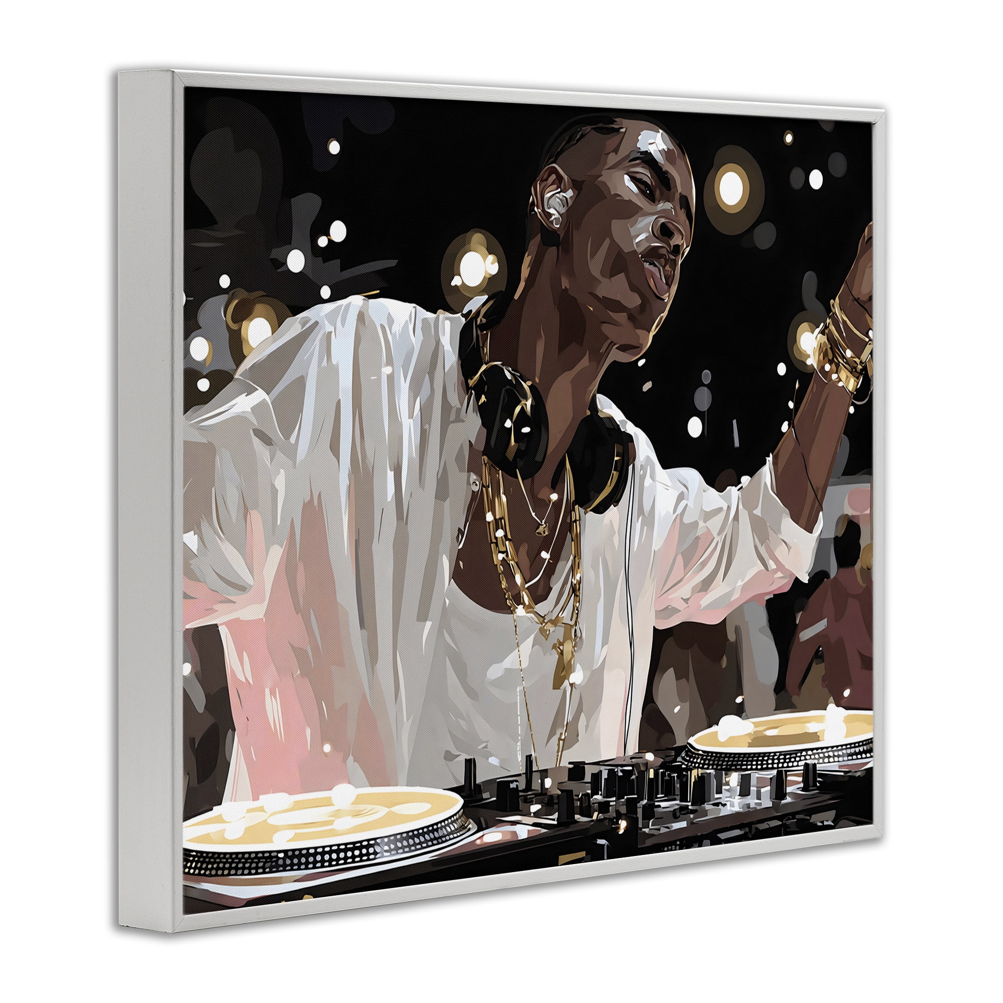 Stupell Industries Music In His Soul White Framed Giclee Art, design by Franklyn Gregory