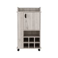 thumbnail image 2 of Engineered Wood Bar Cart with Cabinet and Shelves | Store Bar Necessities in Primary Area | Ensure a Smooth Cocktail - serving Process, 2 of 4