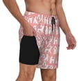 thumbnail image 2 of Balery Cute Poodle Dog Mens Swim Trunks Swim Shorts for Men Quick Dry Inseam Beach Shorts with Compression Liner Pocket-X-Large, 2 of 9
