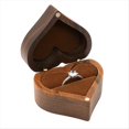 thumbnail image 1 of Caja de Anillo en Forma de Corazón Caja de Joyería de Anillo de Madera Soporte de Anillo de Boda Romántico Caja de Anillo de Compromiso Propuesta Aniversario,B, 1 of 5