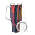 thumbnail image 2 of Pofeuu Neon Rabbit In Archway Print 40oz Ice Bully With Handle And Straw Stainless Steel Vacuum Insulated Cup And 2 In 1 Straw Lid, 2 of 8