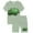 Green, variant on TAIAOJING Toddler Kids Baby Boys Cartoon Printed Cute Casual T-Shirt Grid Shorts Outfits Sets Relaxed Fit 7-8Y