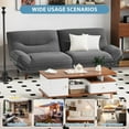thumbnail image 3 of Homall Futon Sofa Bed with Adjustable Backrest & Five Angles Adjustable Armrests Sofa Couch for Small Spaces Living Room Office,Corduroy Gray, 3 of 7