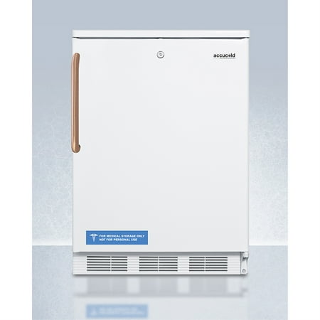 24  wide auto defrost all-refrigerator with lock  digital thermostat  internal fan  door storage  and copper handle