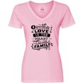 thumbnail image 3 of Inktastic Mothers Day a Mothers Love is the Heart of the Family Women's V-Neck T-Shirt, 3 of 5