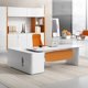 thumbnail image 5 of Luxury Computer Office Desk Executive Modern Set White Arts Professional Desk Tables Studio Mesa Para Computador Home Furniture My Lux Decor Round, 5 of 18