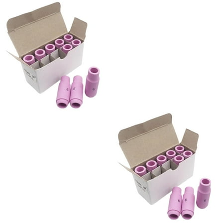 

20 Pcs 10N48 Ceramic Nozzles Argon Arc Welding Nozzle Compatible for Welding Torch -17 -18 -26