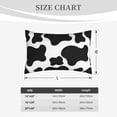 thumbnail image 3 of Plush Throw Pillow Covers, cow spots pattern Pillow Cases with Invisible Zipper, Breathable Microfiber Pillow Cases Standard Size for Sleeping Bedroom Sofa Living Room 20x30, 3 of 5