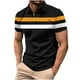 thumbnail image 1 of Blusa y camisa de manga corta con cuello vuelto para hombre, informal, de color liso, a rayas, con botones y estampado, blusa para hombre, 1 of 4