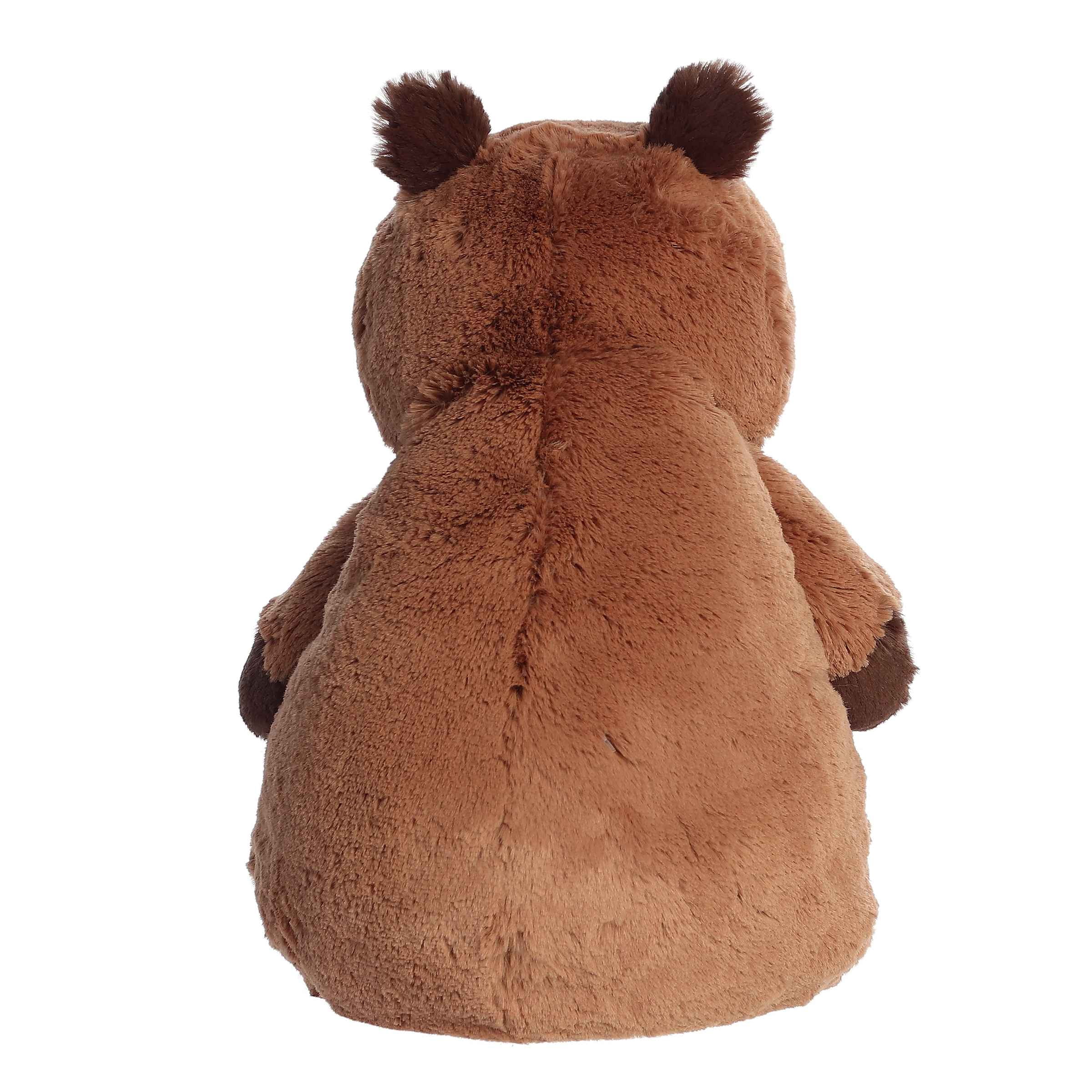 Aurora® Cuddly Huggle Pals Cozy Capybara™ Stuffed Animal - Weighted Comfort - Endless Snuggles - Brown 12.5 Inches