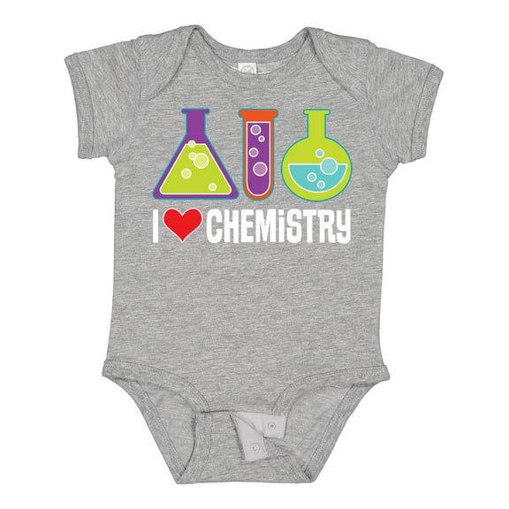 Inktastic I Love Chemistry Science Boys or Girls Baby Bodysuit