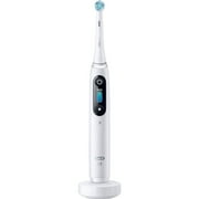 Oral-B iO Series 8 Electric Toothbrush with 3 Brush Heads, White Alabaster