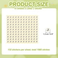 thumbnail image 2 of Uxcell Alphabet Stickers Letter Small Round Sticker Self-Adhesive Paper Label for Inventory Organizing Storage Handmade Letter J, 2 of 7