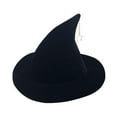 thumbnail image 1 of lionlar Halloween Witch Hat Pointed Hat for Stage Performance Masquerade Fancy Dress Black, 1 of 9