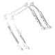 thumbnail image 1 of 1 Pair Table Legs U- Shaped Desk Legs Adjustable Furniture Leg, 1 of 5