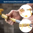 thumbnail image 5 of Flngr 12FT 3/8-inch ID Natural Gas Grill Hose with Quick Connect Propane Gas Hose Assembly for Low Pressure Appliance -3/8 Female Pipe Thread x 3/8 Male Flare Quick Disconnect, 5 of 6