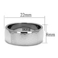 thumbnail image 2 of Luxe Jewelry Designs Men's Stainless Steel Traditional Band Style Ring, Size 10 (Pack of 2), 2 of 4
