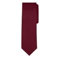 thumbnail image 2 of Jacob Alexander Men's Solid Color Regular Length Neck Tie - Burgundy, 2 of 6