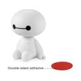 thumbnail image 3 of Figura de robot Baymax de plástico con dibujos animados que mueve la cabeza, adornos para el interior del coche, muñecos de Big Hero, accesorios de adorno, 3 of 4