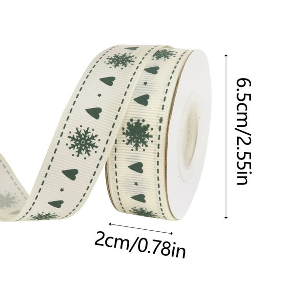 Dezsed Christmas Ribbon Gift Christmas Ribbon Holiday Decoration Roll Ribbon Ornament Gift Box Ribbon