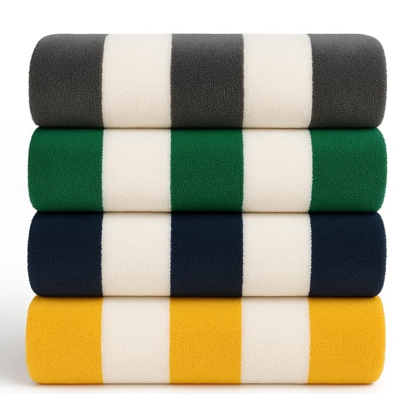 Paquete de 4 toallas Salt Earth, 76 x 152 cm, algodón, secado rápido