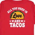 thumbnail image 4 of Inktastic Valentine's Day All You Need is Love and Tacos Boys or Girls Long Sleeve Toddler T-Shirt, 4 of 5