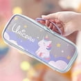 thumbnail image 2 of Cute Pencil Case Unicorn Pencil Pouch Medium Capacity Portable Multifunction Pen Bag with Compartments for Girls Kids Teen, 2 of 4