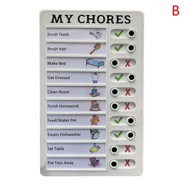 Memo Board RV Checklist Mon Outil de Rappel de Soins aux Personnes Âgées Réutilisables
