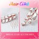 thumbnail image 3 of Catery Peine Para El Pelo De Novia Con Diamantes De Imitación, Accesorios Para El Pelo Para Novia, Para Mujeres Y Niñas, Paquete De 2 (Oro Rosa), 3 of 5