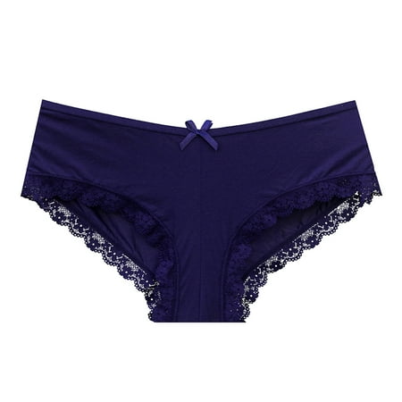 Aayomet Women Panties Thong Women Low Rise G String Female T Back Thongs Underwear Ladies Breathable Briefs Girl Lingerie Blue S