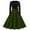 Army Green, variant on Women's Long Sleeve Belted A-Line Classic Dress - Retro Elegant Office Party Dresses Casual/Daily/Evening Wear​