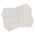 thumbnail image 1 of Ambesonne Christmas Place Mats Set of 4, Pine Trees Black Dots, Standard Size, Sand Brown Black White, 1 of 6