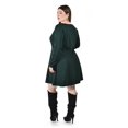 thumbnail image 3 of Vestido corte A Roman Fashion /Tallas Extras, 11578 (Verde botella) verde oscuro 38, 3 of 5
